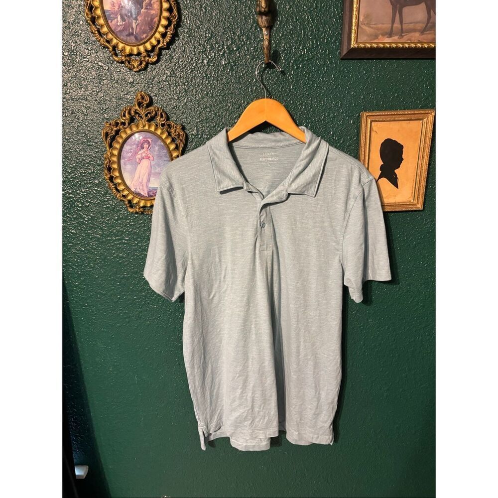 J. Crew men’s Blue Performance Polo Sz Large